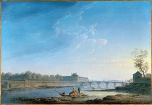 The Quai des Tuileries, the Pont-Royal, the Grenouillère, ca. 1780