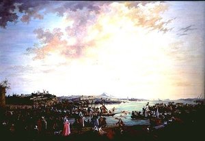 View of the River Tagus, Portugal by Alexandre Jean Noel
