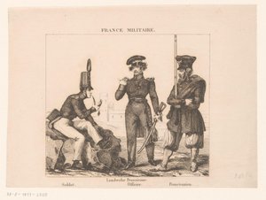 Three French Soldiers by Alexandre Lacauchie