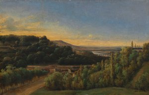 View of Saint-Cloud, Near the Seine by Alexandre Pau de St. Martin