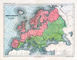 Map of Physical Europe