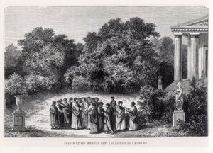 Plato and His Disciples in the Garden of the Academy