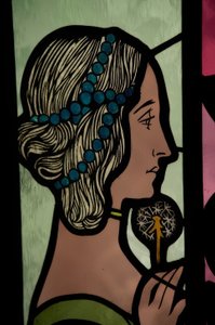 Stained Glass (Allegory of Poetry) by Alexandre de Riquer