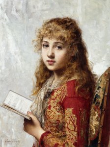 Contemplation by Alexei Alexevich Harlamoff