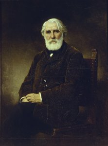 Portrait of the author Ivan S. Turgenev by Alexei Alexeyevich Harlamov