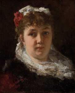 Portrait of the opera singer Félia Litvinne, 1881