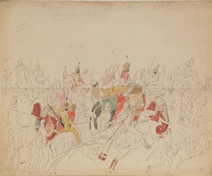 Maharaja Sher Singh of Punjab and His Court, 1846 by Alexei Dmitriyevich Saltykov