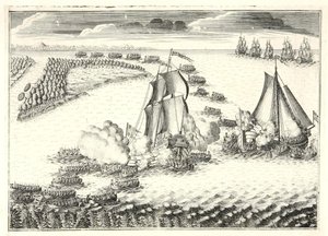 The Battle at the Mouth of the Neva on May 18, 1703 by Alexei Fyodorovich Zubov