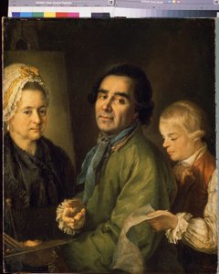 Portrait of the Artist Alexei P. Antropov with His Son