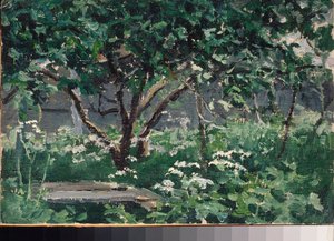 A Corner of the Garden by Alexei Steipanovitch Stepanov