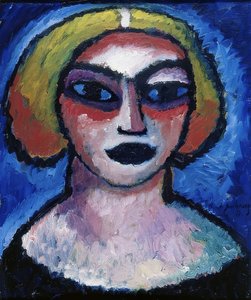 Female Head. 1912 by Alexej von Jawlensky