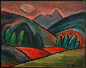 Landscape near Oberstorf by Alexej von Jawlensky