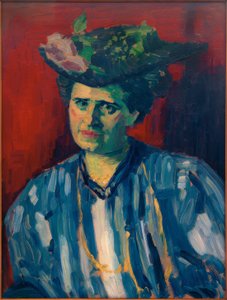 Portrait of Hedwig Kubin by Alexej von Jawlensky