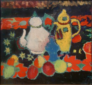 Still Life with Yellow and White Jug by Alexej von Jawlensky