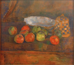 Still Life with Apples, Bowl, and Jug by Alexej von Jawlensky
