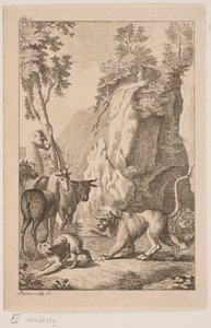 The Young Lion and the Monkey by Alexia von Lode