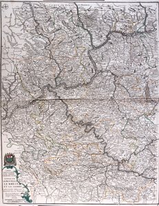 The States on the River of the Mosella, Reno and Saar, Germany by Alexis Hubert Jaillot