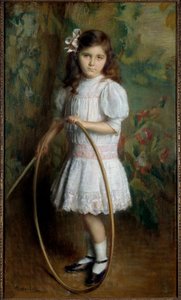 Daughter of the Artist with a Hoop by Alexis Axilette