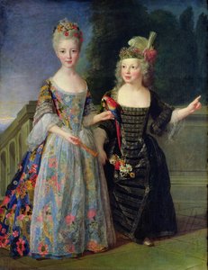 Catherine-Eleonore de Bethisy (1707-67) and her Brother, Eugene-Eleanore (1709-81) by Alexis Simon Belle