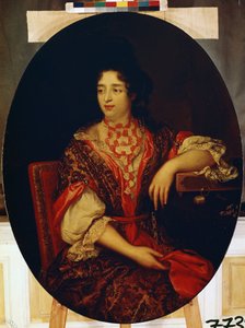 Portrait of a Lady-in-Waiting by Alexis Simon Belle