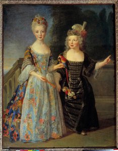 Portrait of Catherine Eleonore Eugenie de Bethisy and Her Brother Eugene Eleonore by Alexis Simon Belle