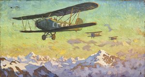 Overflight of the Caucasus Mountains by Alfons Konstantinovich Zhaba