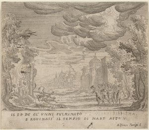 The Striking of the King of the Huns and the Collapse of the Rule of Mart by Alfonso Parigi II