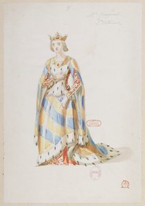La Magicienne - Costume Designs by Alfred Albert - Mme Gueymard, 2nd Costume by Alfred Albert