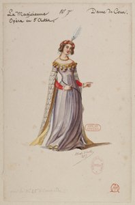 The Sorceress - Costume Designs - Lady of the Court by Alfred Albert
