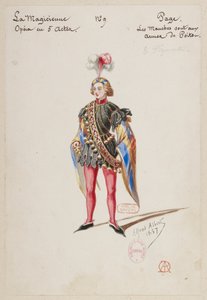 The Sorceress - Costume Designs - Page. Eight Extras by Alfred Albert