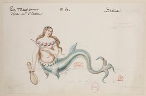 The Sorceress - Costume Designs - Mermaid by Alfred Albert