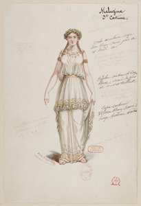 The Sorceress - Costume Designs - Mélusine, 3rd Costume by Alfred Albert