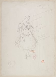 The Sorceress - Costume Designs - Mlle Zina, (pas de deux)