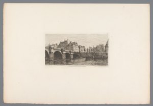 View of the Pont Neuf by Alfred Alexandre Delauney