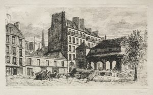 Calf Market in Demolition by Alfred Alexandre Delauney