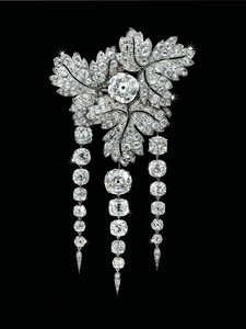 "Feuilles de Groseillier" Brooch, c.1855 by Alfred Bapst