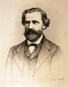 Portrait of Giuseppe Fortunino Francesco Verdi by Alfred Cadart