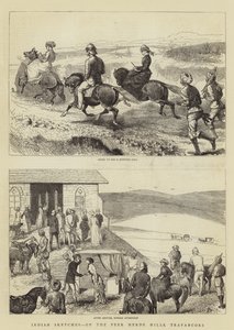 Indian Sketches, on the Peer Merde Hills, Travancore by Alfred Chantrey Corbould