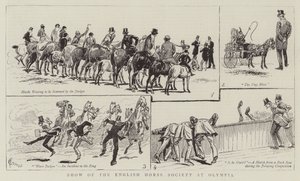 Show of the English Horse Society at Olympia by Alfred Chantrey Corbould