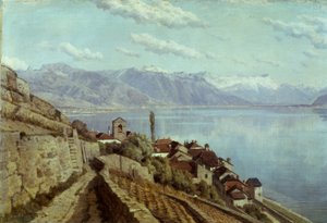 The Village of Saint-Saphorin by Alfred Chavannes