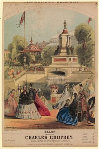 Galop. Showing the Royal Horticultural Society Garden Created to Coincide with the 1862 Exhibition