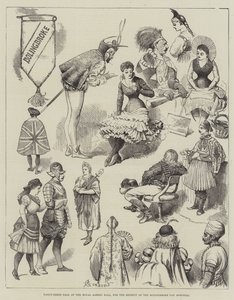 Fancy-Dress Ball at the Royal Albert Hall, for the Benefit of the Bolingbroke Pay Hospital by Alfred Courbould