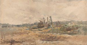 River Landscape by Alfred Downing Fripp