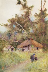 A Stormy Day in Japan, c.1889 by Alfred East