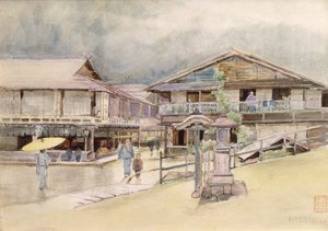 Rainy Day at Yumoto by Alfred East