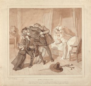 Gil Blas, While Practising Medicine under Dr. Sangrado, Encounters Dr. Cuchillo at the Bedside of the Grocer