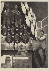 Inside a Lighthouse, Beachey Head, Sussex by Alfred Edward Emslie