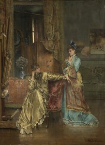 The Visit by Alfred Emile Stevens