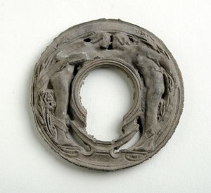 Maquette for a Pendant with an Arabesque Escutcheon (bronzed plaster) by Alfred Gilbert