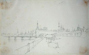 Moscow, 1827 by Alfred Gomersal Vickers